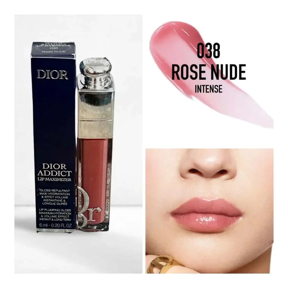 Dior Addict Lip Maximizer Plumping Gloss in shade 038 Rose Nude. NIB! MSRP $42. - Picture 1 of 7